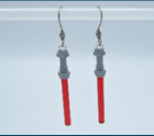 Red Lightsaber Earrings
