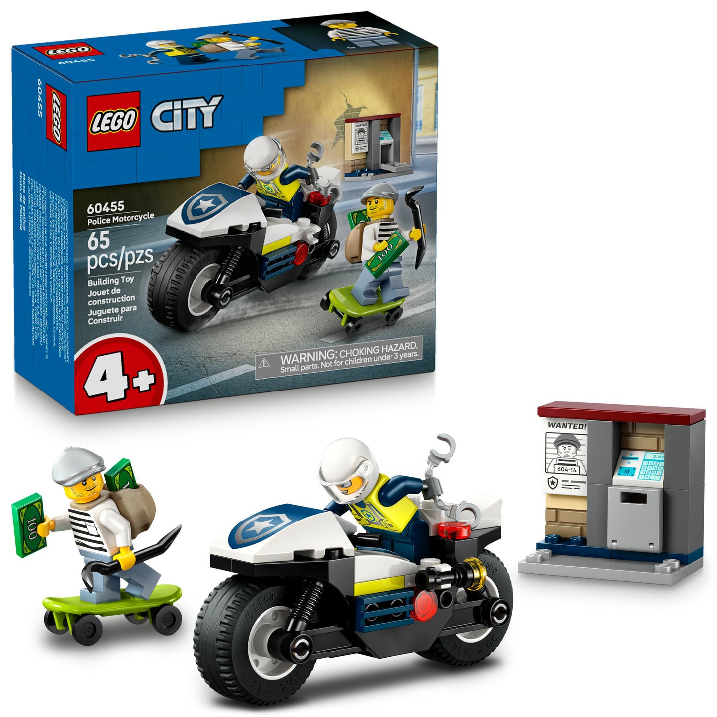 60455 Police Motorcycle Chase