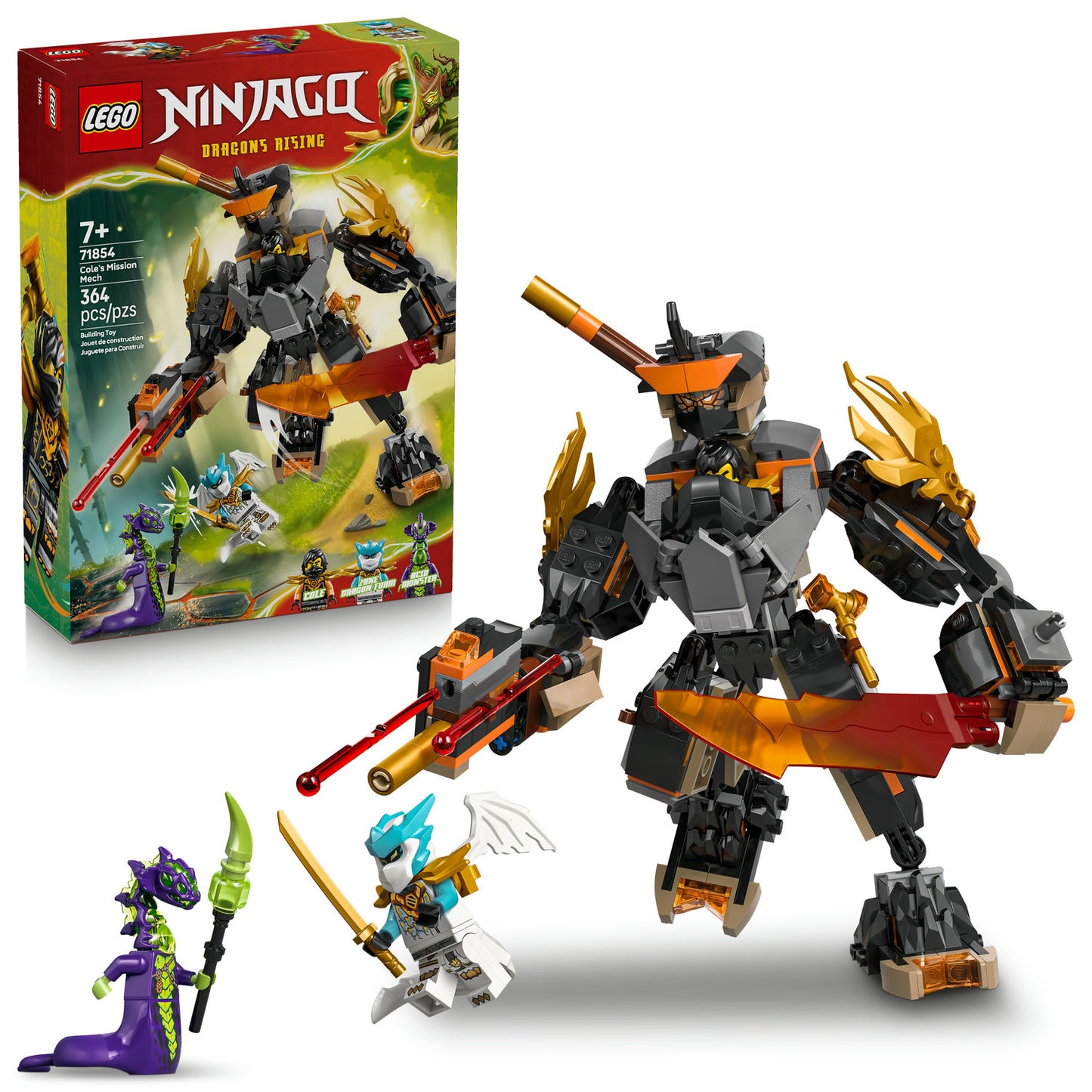 71854 Cole's Mission Mech & Dragon Zane