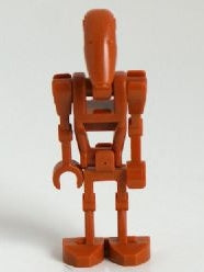 sw0467 Battle Droid - Dark Orange, Angled Arm and Straight Arm