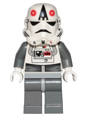 sw0177 AT-AT Driver - Red Imperial Logo, Bluish Grays, Black Head, Stormtrooper Helmet