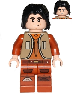 sw0574 Ezra Bridger - Dark Tan Vest, Hair