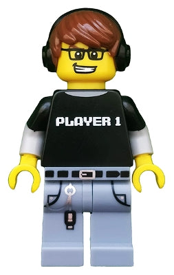 col182 Video Game Guy, Series 12 (Minifigure Only without Stand and Accessories)