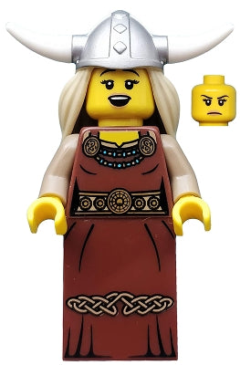 col109 Viking Woman, Series 7 (Minifigure Only without Stand and Accessories)