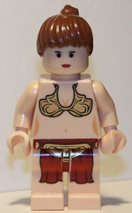 sw0085a Princess Leia - Jabba Slave Outfit, Reddish Brown Ponytail