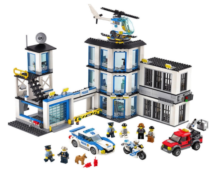 60141 Police Station- missing 3 figs