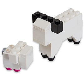 40064 Monthly Mini Model Build Set - 2013 04 April, Lamb and Sheep polybag