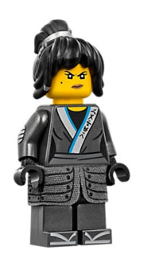 njo0321 Nya - The LEGO Ninjago Movie, Cloth Armor Skirt, Hair, Crooked Smile / Scowl