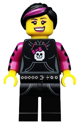 col092 Skater Girl, Series 6 (Minifigure Only without Stand and Accessories)