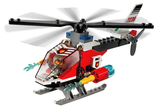 7238 Fire Helicopter missing rear propellor