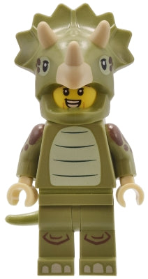 col431 Triceratops Costume Fan, Series 25 (Minifigure Only without Stand and Accessories)