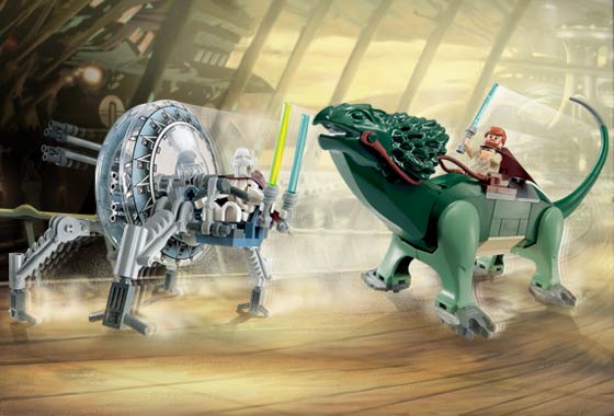 7255 General Grievous Chase- missing cape, obi wan, and boga