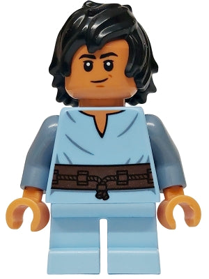 sw1407 Boba Fett, Young - Bright Light Blue Shirt