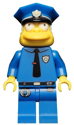 sim021 Chief Wiggum, The Simpsons, Series 1 (complete with accessories)
