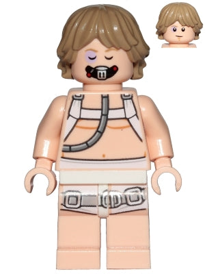 sw0957 Luke Skywalker (Bacta Tank Outfit, Dark Tan Hair)