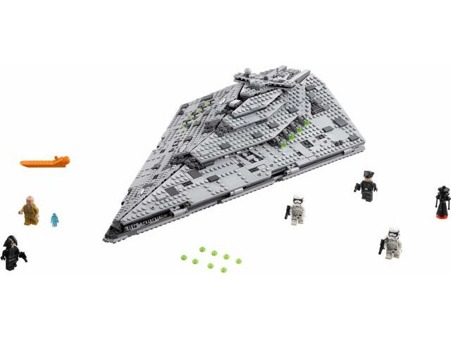 75190 First Order Star Destroyer- all figs, yellowed
