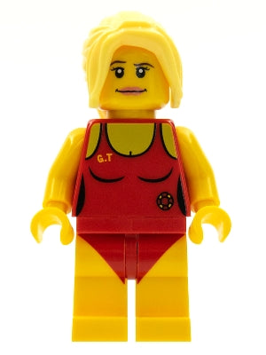 col024 Lifeguard, Series 2 (Minifigure Only without Stand and Accessories)