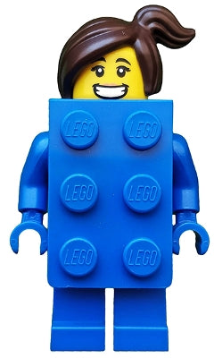 col314 Brick Suit Girl, Series 18 (Minifigure Only without Stand and Accessories)