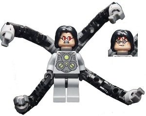 sh0040 Dr. Octopus (Otto Octavius) / Doc Ock - Light Bluish Gray Suit, Mechanical Arms- torso crack