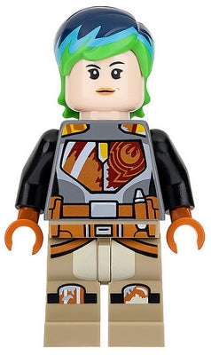 sw0742 Sabine Wren - Bright Green and Dark Blue Hair