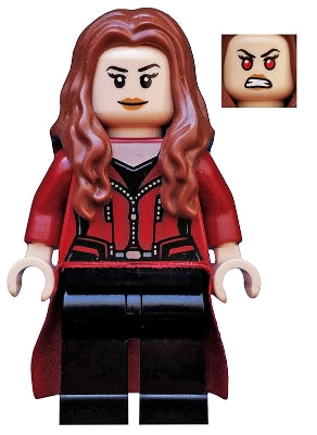 sh0256 The Scarlet Witch (Wanda Maximoff) - Plain Legs, Reddish Brown Hair, Dark Red Cloth Skirt
