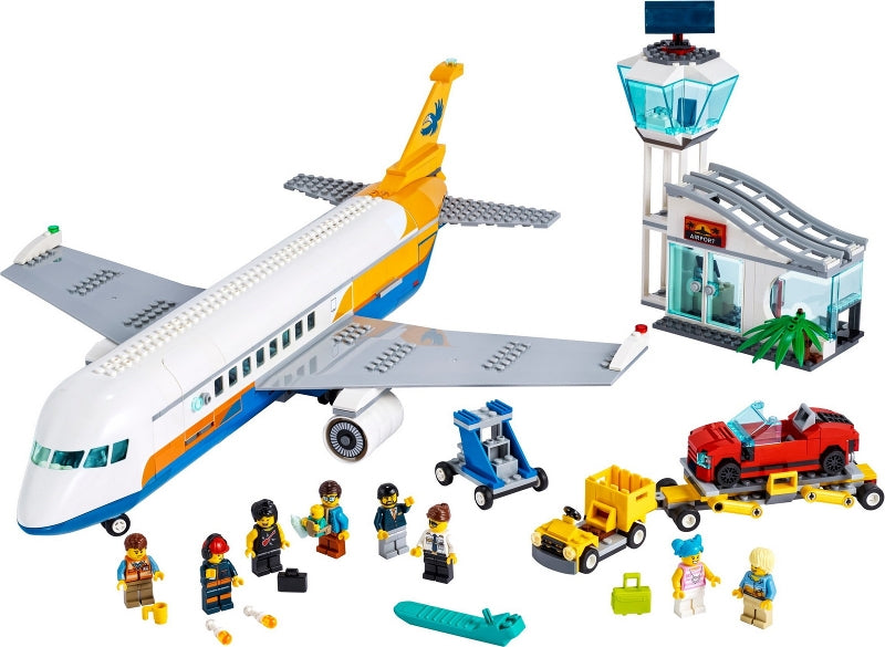 60262 Passenger Airplane- plane only, yellowed