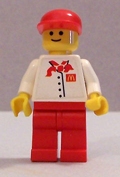chef015s Chef - White Torso with 4 Buttons and McDonald's Logo (Sticker), Red Legs, Red Cap