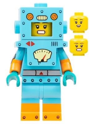 col403 Cardboard Robot, Series 23 (Minifigure Only without Stand and Accessories)