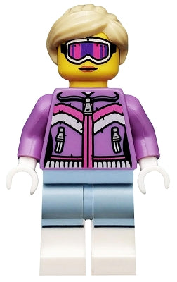 col119 Downhill Skier, Series 8 (Minifigure Only without Stand and Accessories)