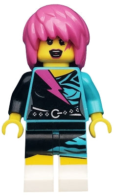 col111 Rocker Girl, Series 7 (Minifigure Only without Stand and Accessories)