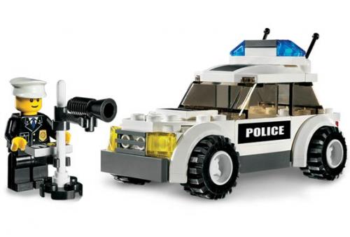 7236 Police Car - Blue Sticker Version