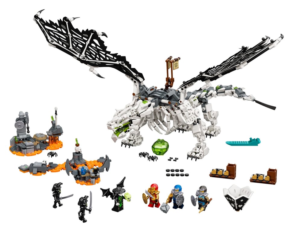 71721 Skull Sorcerer's Dragon dragon only, no wing fabric