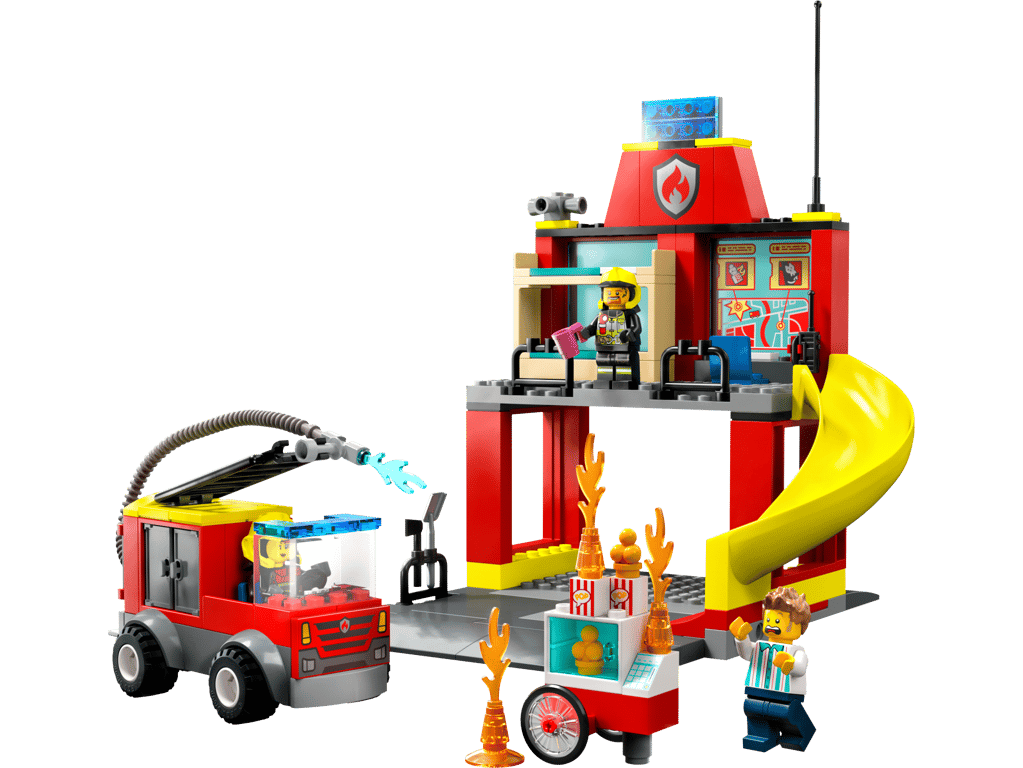60375 Fire Station and Fire Truck