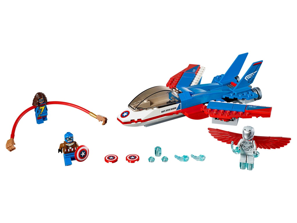 76076 Captain America Jet Pursuit no figs