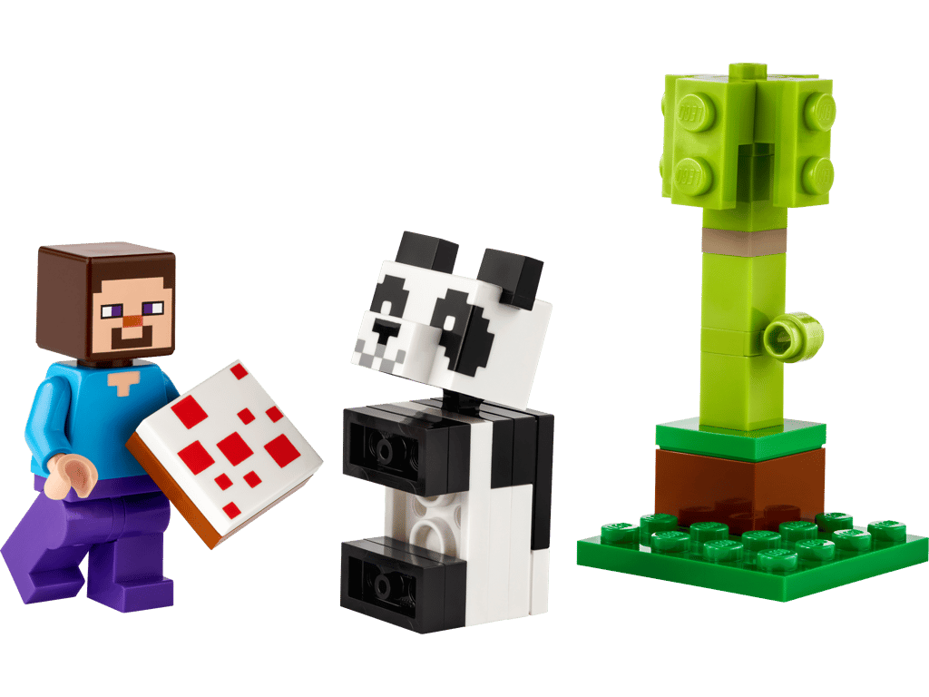 30672 Steve and Baby Panda polybag