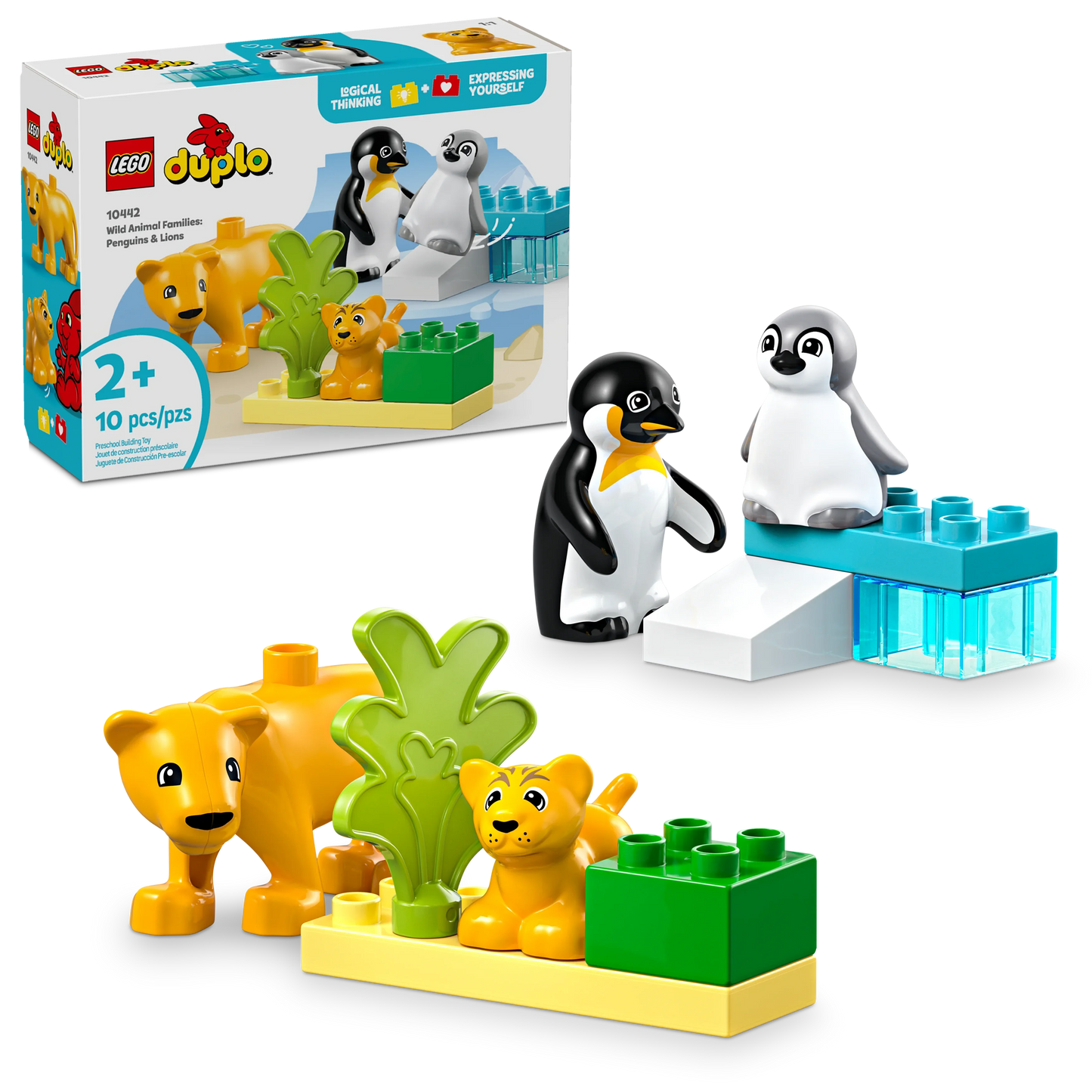 10442 Wild Animal Families: Penguins & Lions