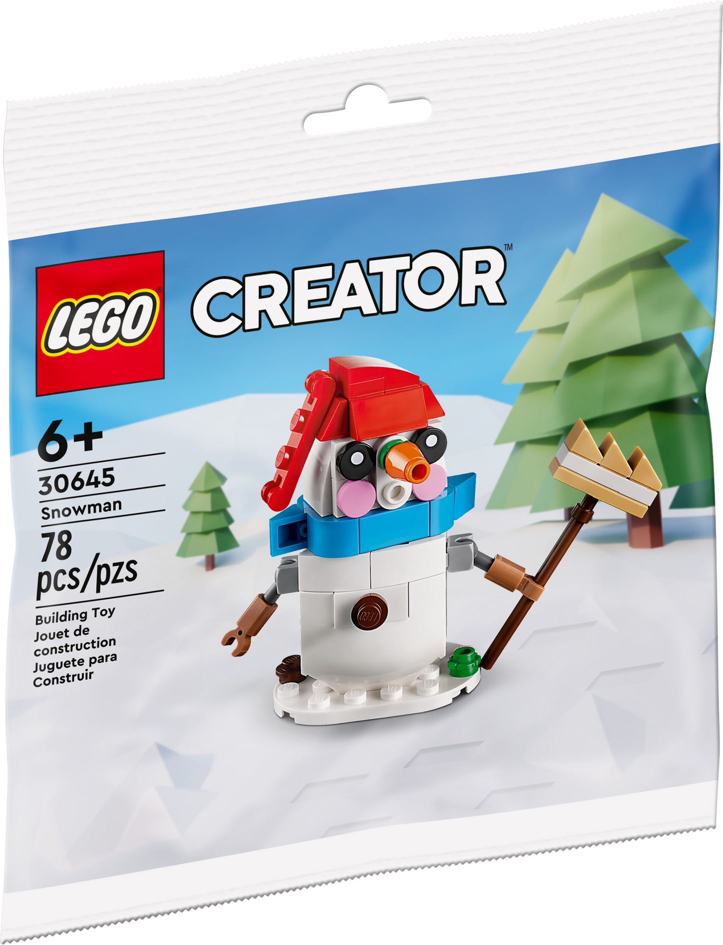 30645 Snowman polybag