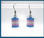 Trans Pride Stacked Earrings