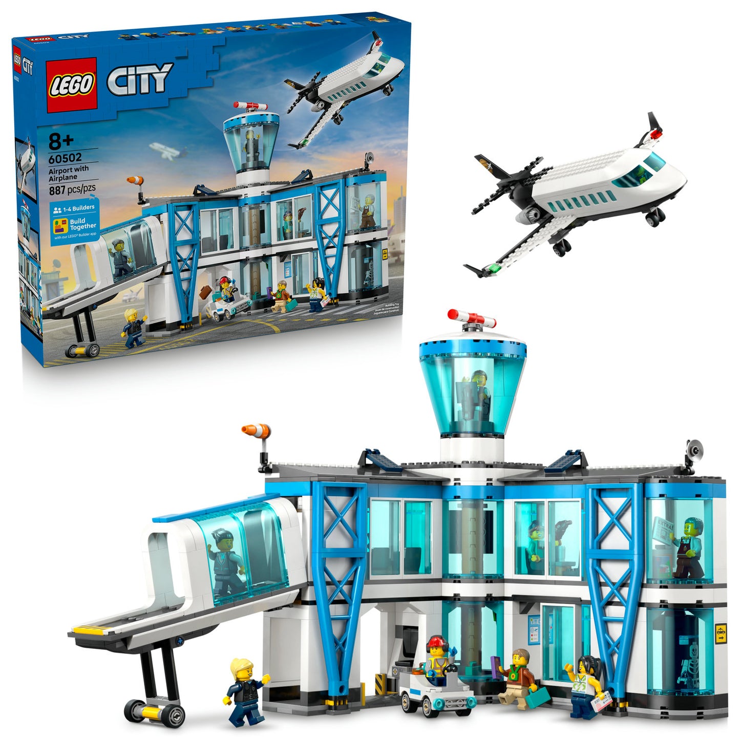 60502 Airport with Airplane