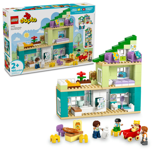 10470 3 in 1 Modern Family House with Figures