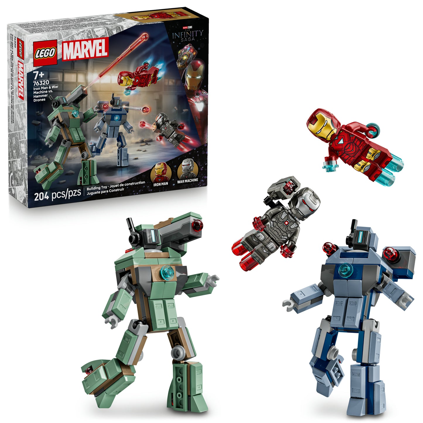 76320 Iron Man & War Machine vs. Hammer Drones