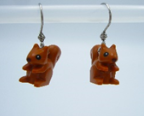 Brown Squirrel Earrings