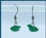 Green Frogs Earrings