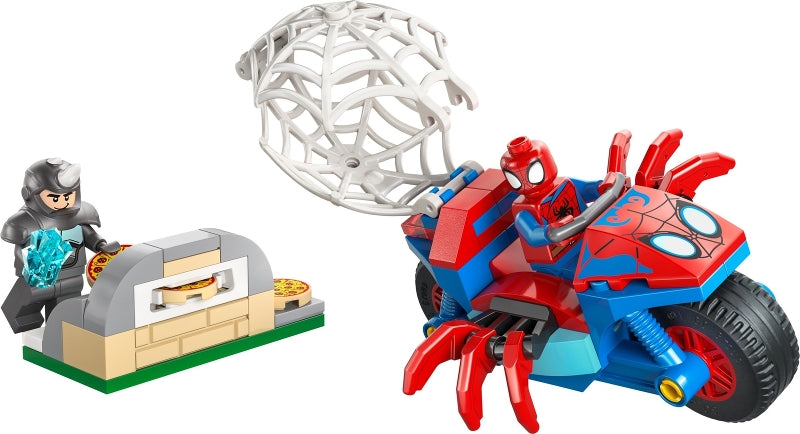 11206 Spidey on his Motorcycle vs. Rhino