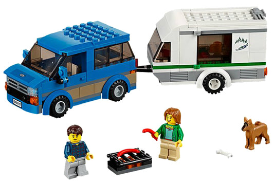 60117 Van & Caravan missing 1 fig