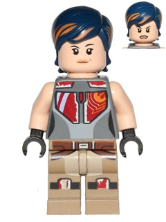sw0616 Sabine Wren - Dark Blue Hair with Orange Highlights