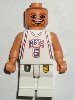 nba047 NBA Jason Kidd, New Jersey Nets #5 (White Uniform)