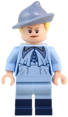 hp497 Fleur Delacour - Bright Light Blue Robe, Smirking / Scared