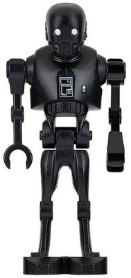 sw0782 K-2SO Droid - Dark Bluish Gray and Silver Chest Panel