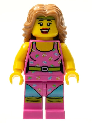 col074 Fitness Instructor, Series 5 (Minifigure Only without Stand and Accessories)